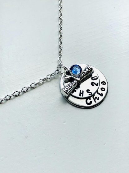 Graduation necklace, Graduate gift, Personalized Graduation jewelry - Image 3