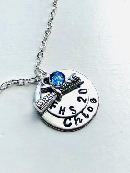 Graduation necklace, Graduate gift, Personalized Graduation jewelry - Image 2